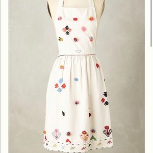 Anthropologie Tufted & Textured Apron